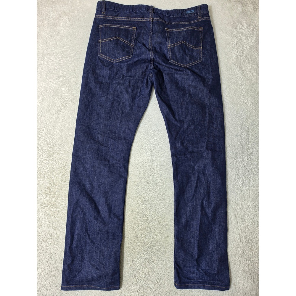 Patagonia Straight Regular Jeans Womens 32/31 Blue Dark Wash Denim STY55100 - Picture 7 of 11